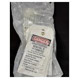 (1) 25PK Brady 66061 DANGER LOCKOUT DISPOSABLE