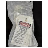 (1) 25PK Brady 66061 DANGER LOCKOUT DISPOSABLE