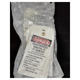 (1) 25PK Brady 66061 DANGER LOCKOUT DISPOSABLE