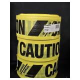 (3) Rolls Yellow Caution Barricade Tape