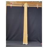 (12) 'UNIVERSAL MOP HANDLE'53' Long  Wooden