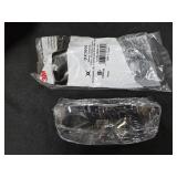 (2) Prs 3M OX1000 Black Temples Clear Uncoated