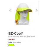 (6) EZ-Coolï¿½ Hi-Vis Hard Hat Visor and Neck Shade