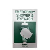 (3) Emergency Eyewash Shower Station Signs 11x7'
