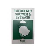 (3) Emergency Eyewash Shower Station Signs 11x7'