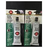 (2) 3oz Tubes Pro Seal Clear RTV Silicone