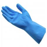 (5) Pairs of Latex Blue Gloves Size 10