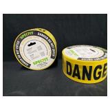 (2) Rolls Specfit Yellow Danger Do Not Enter Tape