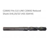 CLE-LINE C20692 Reduced Shank Drill,29/32',HSS