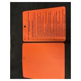 (1) Pk Of Beaed Safety Blank Tags 216-0290-61