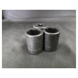 (3) Williams 4-634 1/2 Drive Shallow Impact
