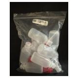 (10) 2oz. Bottle LDPE Round Red Cap