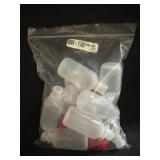 (10) 2oz. Bottle LDPE Round Red Cap