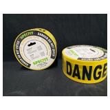 (2) Rolls Specfit Yellow Danger Do Not Enter Tape