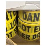 (1) Case Vallen Barricade Tape Yellow Danger 12