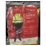 Falcon Viz Hi-Vi Rainwear Jacket Sz: L/XL