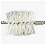 Premium Bright White Nylon Tube Brush 4' Stainlees