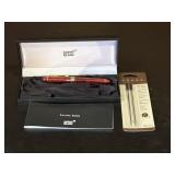 Mont Blanc Pen W/Case & Ball Point Refills