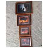 (4) Matted & Framed Photos