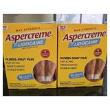 NEW (2) Boxes Aspercreme w/Lidocaine Patches