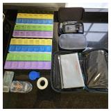 (2) 3 Week Pill Organizer, Pill Splitters, Small