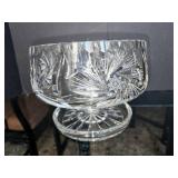 Heavy Crystal Footed Bowl