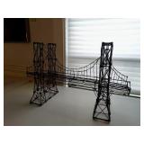 Vintage Brooklyn Bridge Abstract Wire Sculpture