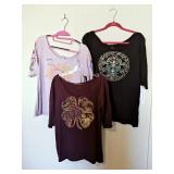 (3) Lucky Brand Tops Large