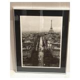 27"x21" Eiffel Tower in Paris Photograph Framed