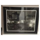 23"x28" 1949 London Piccadilly Circus at Night