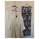 (1) Dress & (2) Tops M/L