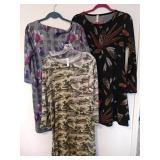 (3) Long Sleeve Dresses M/L