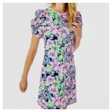 Lilly Pulitzer Anabella Puff Sleeve Dress Sz Lg