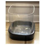 9"x10" Plastic Wastebasket W/ Ceramic Base &