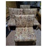 4 Printed Wide Chairs