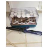 Clairol Electric Curlers w Sunbeam Curling Iron