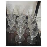(11) Small 4oz Stemmed Glasses