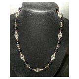 Beautiful 14K Gold Glass Beaded Necklace