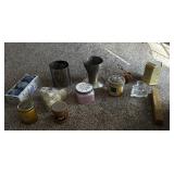 Box Of Candles & Candle Holders