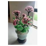 Japanese Glass Flower Arrangement