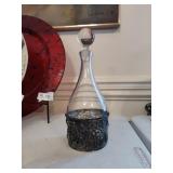 Decanter w/Silver Base