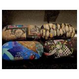 (4) Cloth Covered Glasses Cases