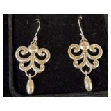 Sterling Silver Anjou Lily Earrings