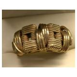 14K Gold Weave Ring Sz 8.5