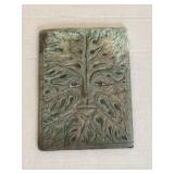 8"x11" Green Leave Man Concrete