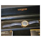 Lancaster Ladies Watch w/Beautiful Blue/Green Face