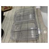 (2) Hard Plastic Storage Containers