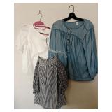 (3) GAP Blouses Sz LG