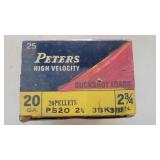 A Vintage Box of Peters High Velocity 20