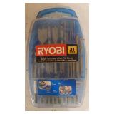 NEW Ryobi, 31 Piece Drill Accessory Set